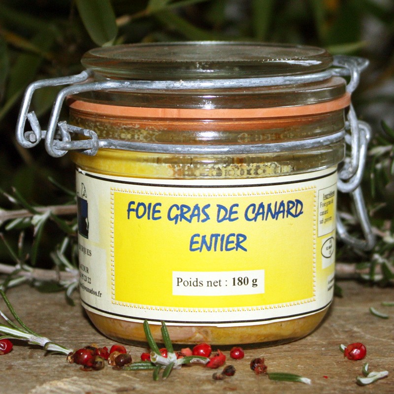 Foie gras de canard entier - Lot de 2 x 180g - Spécialité du Canard
